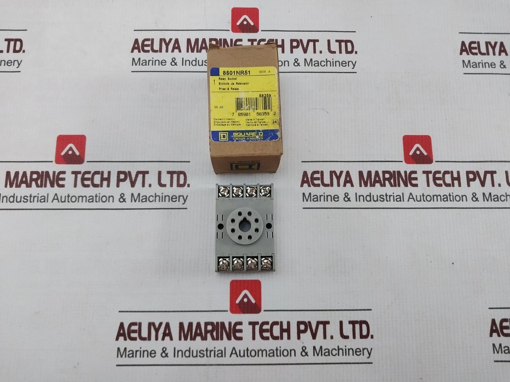 SQUARE D 8501NR51 Relay Socket 10AMP-300V