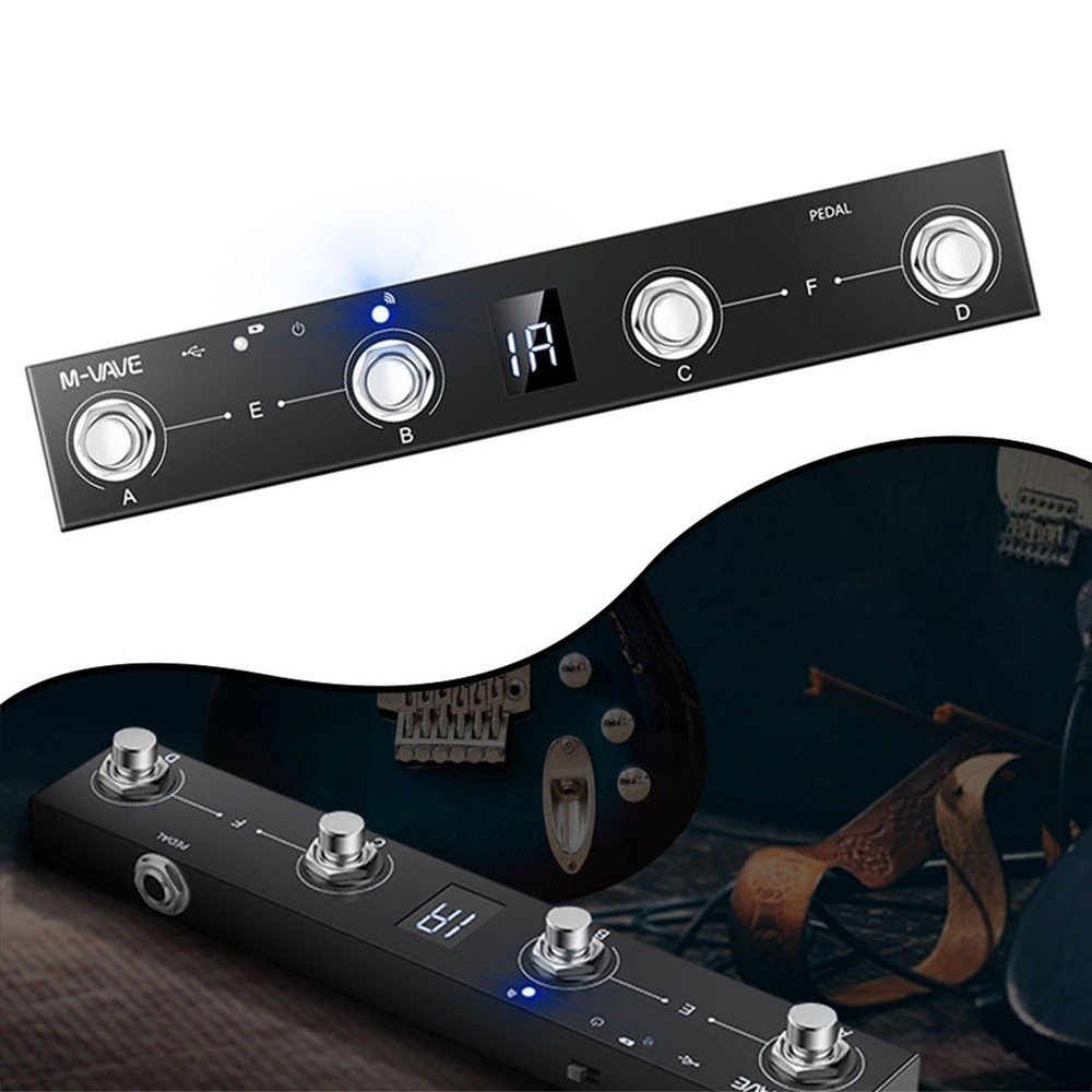 MVAVE Chocolate-MIDI-Footswitch Controller Extended Battery Life Easy //New