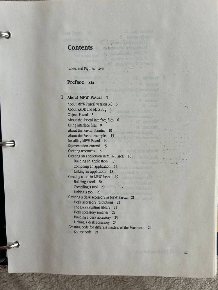 Vintage MPW 3.0 Pascal & C Reference Manuals Apple Macintosh Programmer