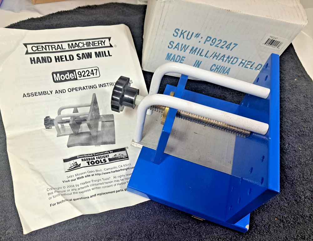 Harbor Freight , Central Machinery hand held saw mill model 92247