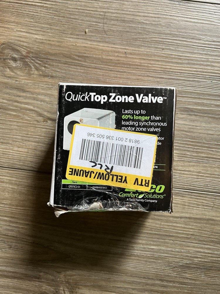 Taco 3/4 in. Quicktop Zone Valve (QT075C2-S1) Open Box