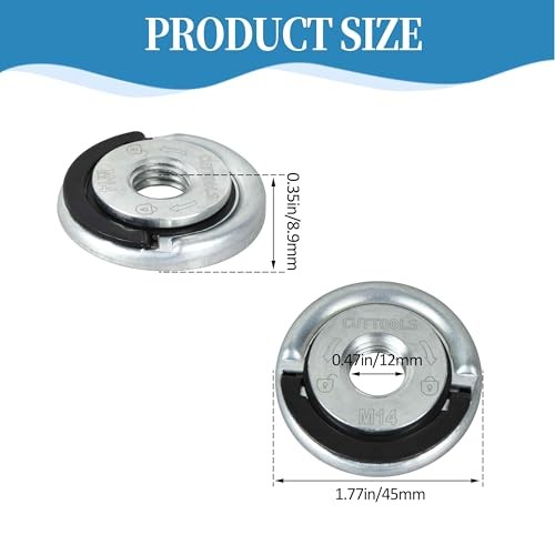 M14 Angle Grinder Locking Retaining Flange Nut Quick Clamping Nuts for Most