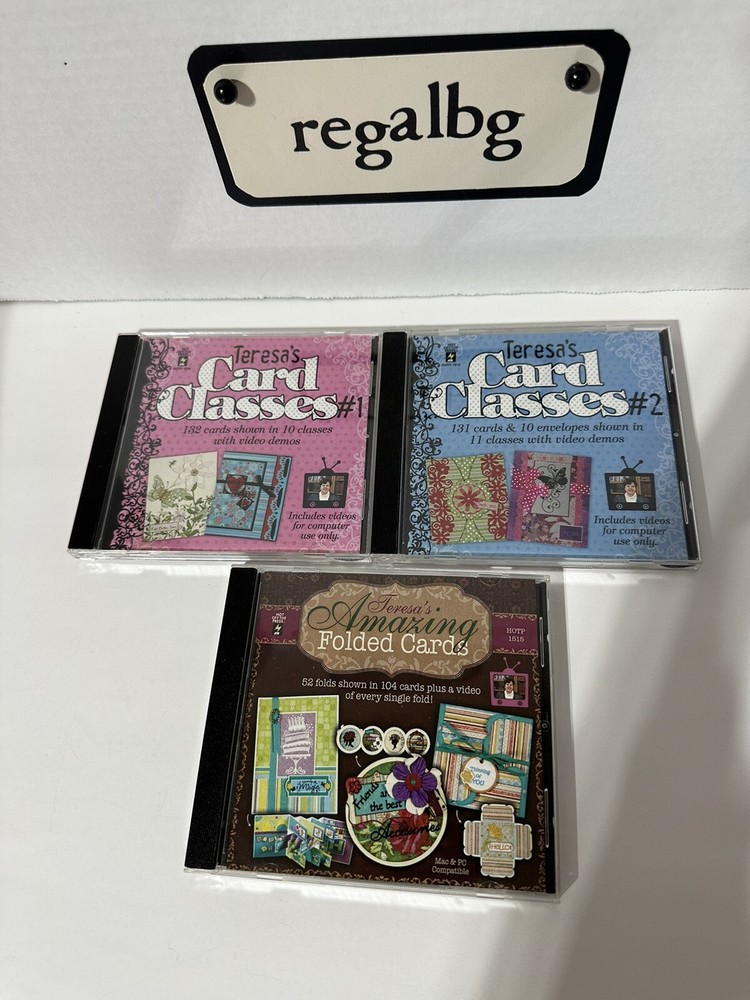 Hot Off The Press Teresa's Card Making Classes #1, #2  #3 Card Classes on CD
