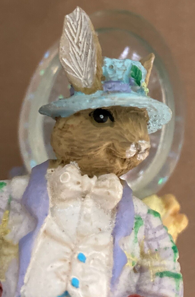 Easter Bunny Snow Globe