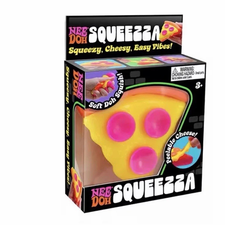 NeeDoh Squeezza Pizza Nee Doh Squeeze Orange Crust