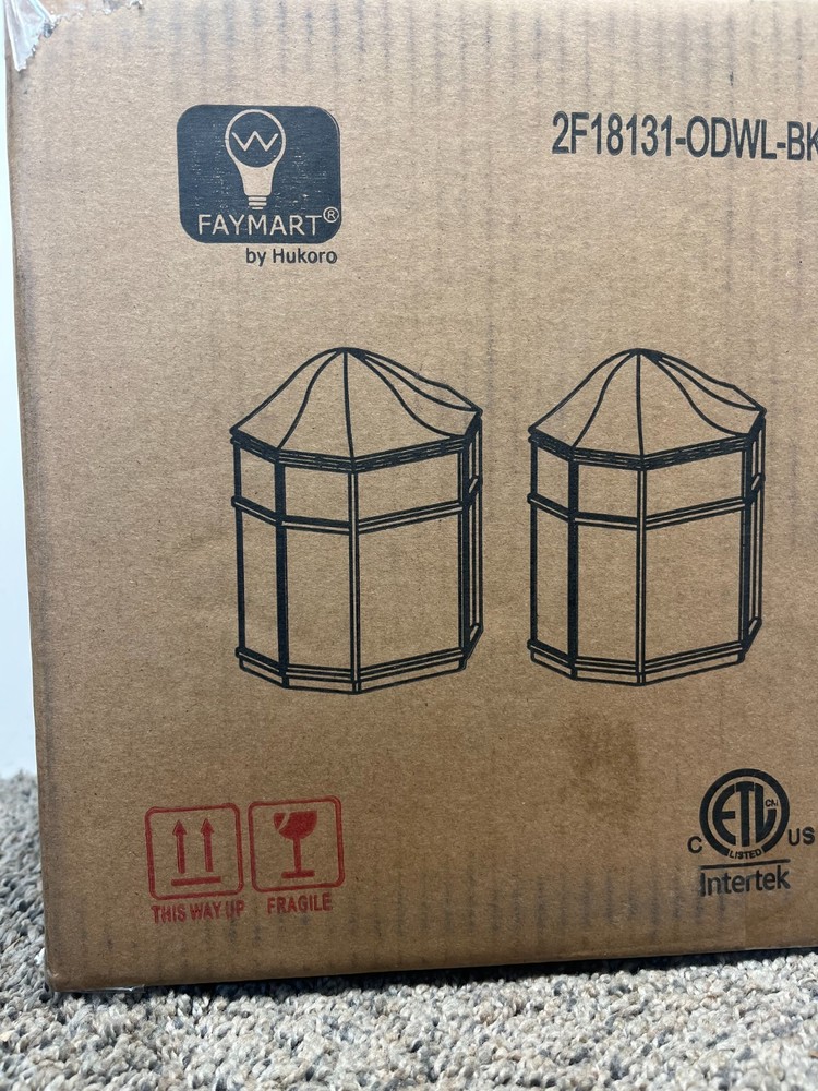 Trans Globe 2-PK 1-Light Outdoor Lanterns Plastic