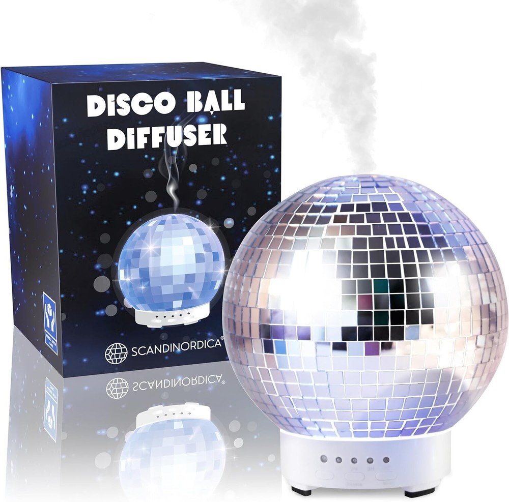 Disco Diffuser Ball Rotating -Essential Oil Diffuser with Whispe Quiet Operation