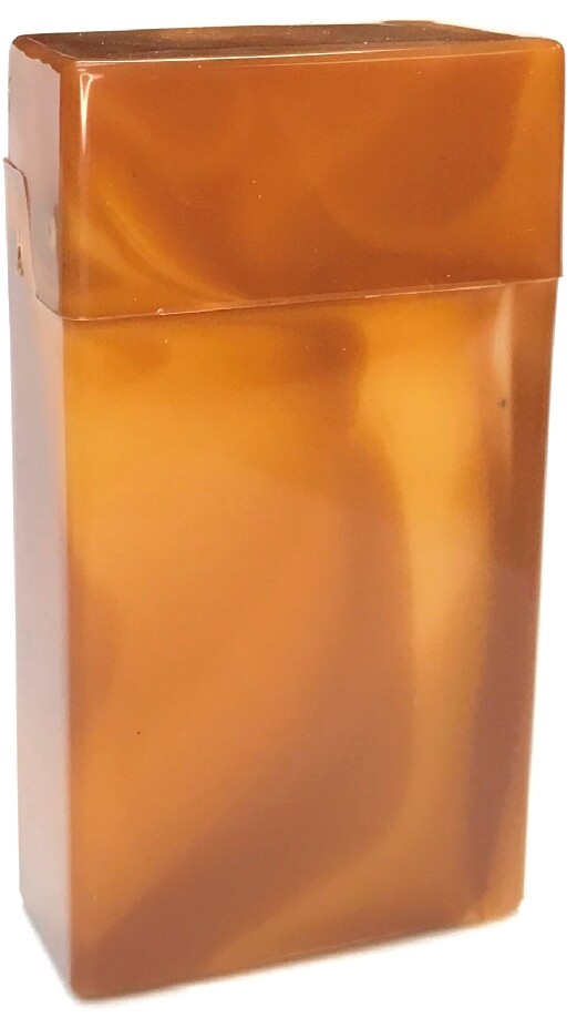 Eclipse Glossy Marble Hard Plastic Crushproof Cigarette Case, 4ct, 100s, 3115M