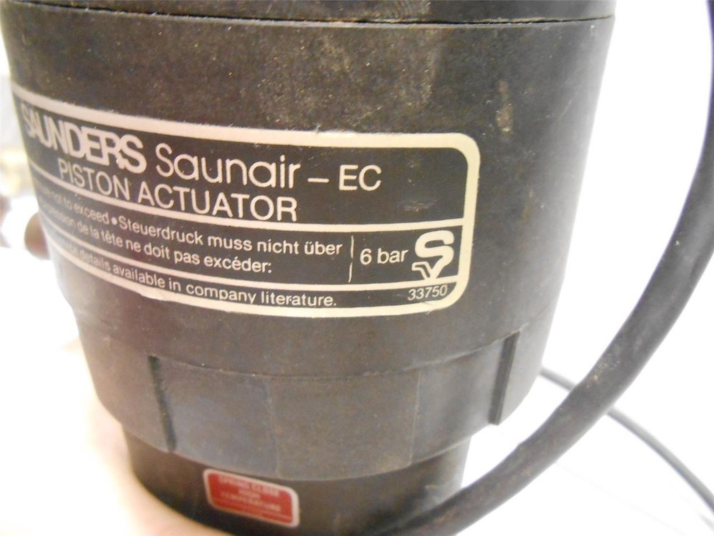 SAUNDERS SAUNAIR-EC PISTON ACTUATOR 6 BAR 33750 WITH V3 MICROSWITCH UNIT