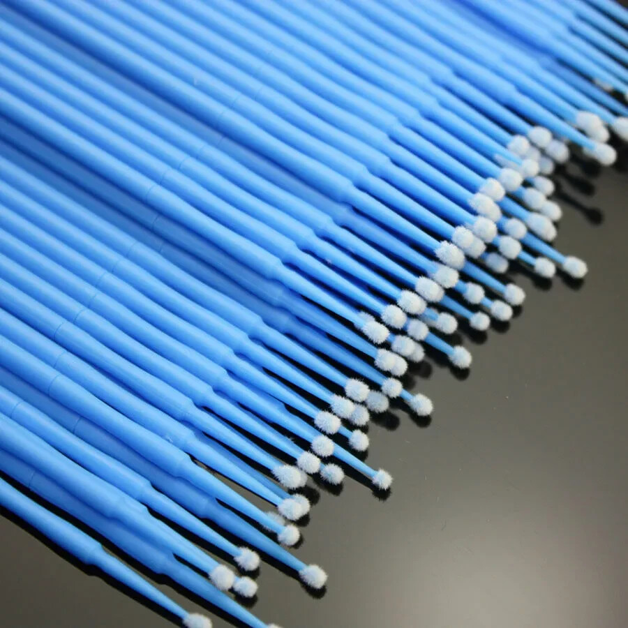 400 Pcs Disposable Dental Regular Blue Applicator Micro Brush Tips Large 2.5mm