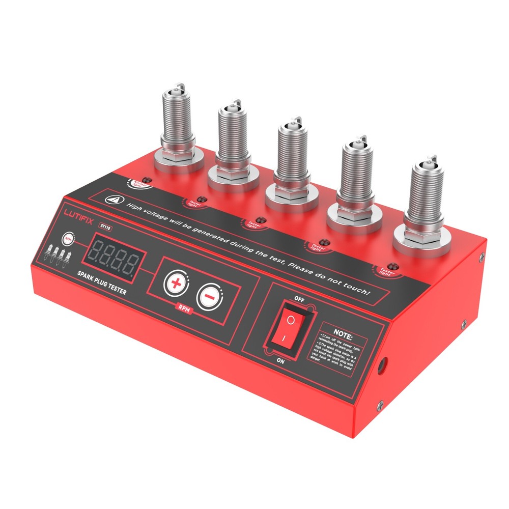 Car Spark Plug Tester 5 Holes Plug Gasoline Ignition Plug Digital Analyzer Tool
