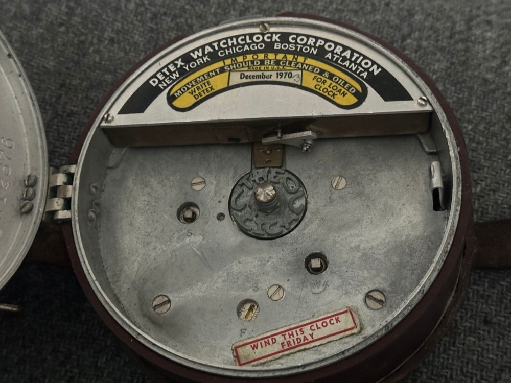 Chicago Spartan GUARDS DETEX LEATHER Time Clock