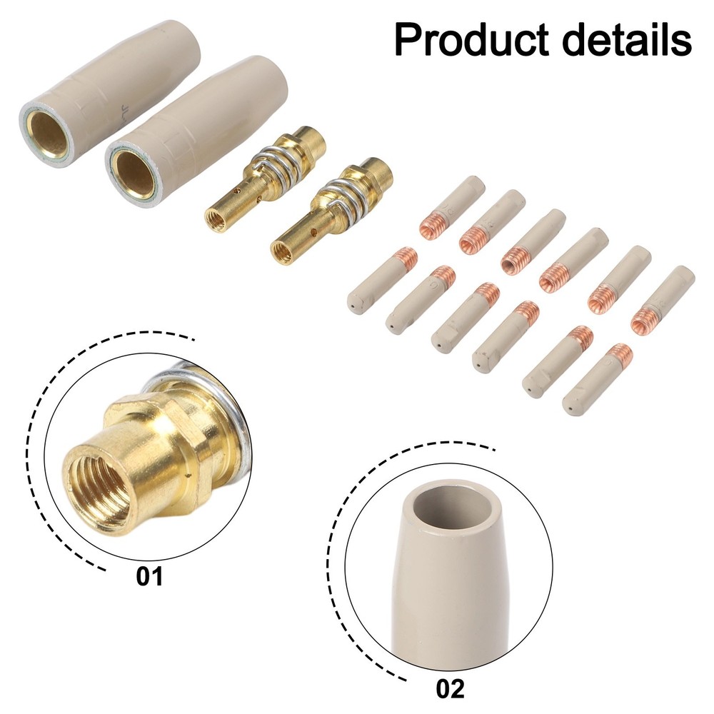 16PCS 0 8mm Coating Protection Nozzle Set for Efficient Welding Slag Removal