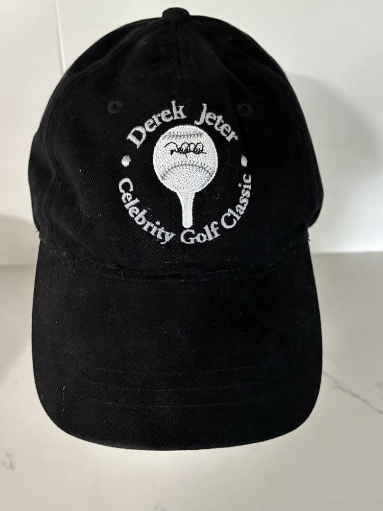 DEREK JETER CELEBRITY GOLF CLASSIC GOLF CAP (BLACK / OSFM) - WITHOUT ISSUES!