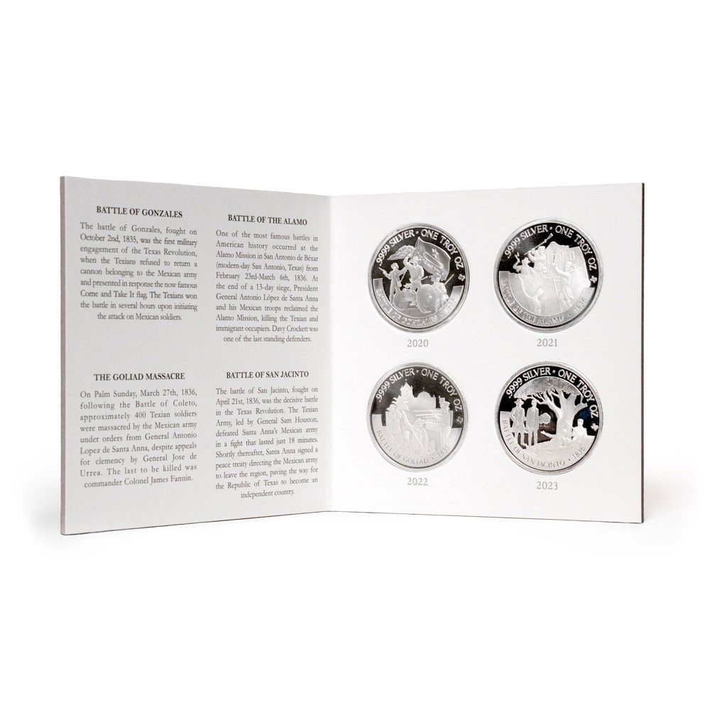 Texas Mint Silver Revolution Series 4-Round Set