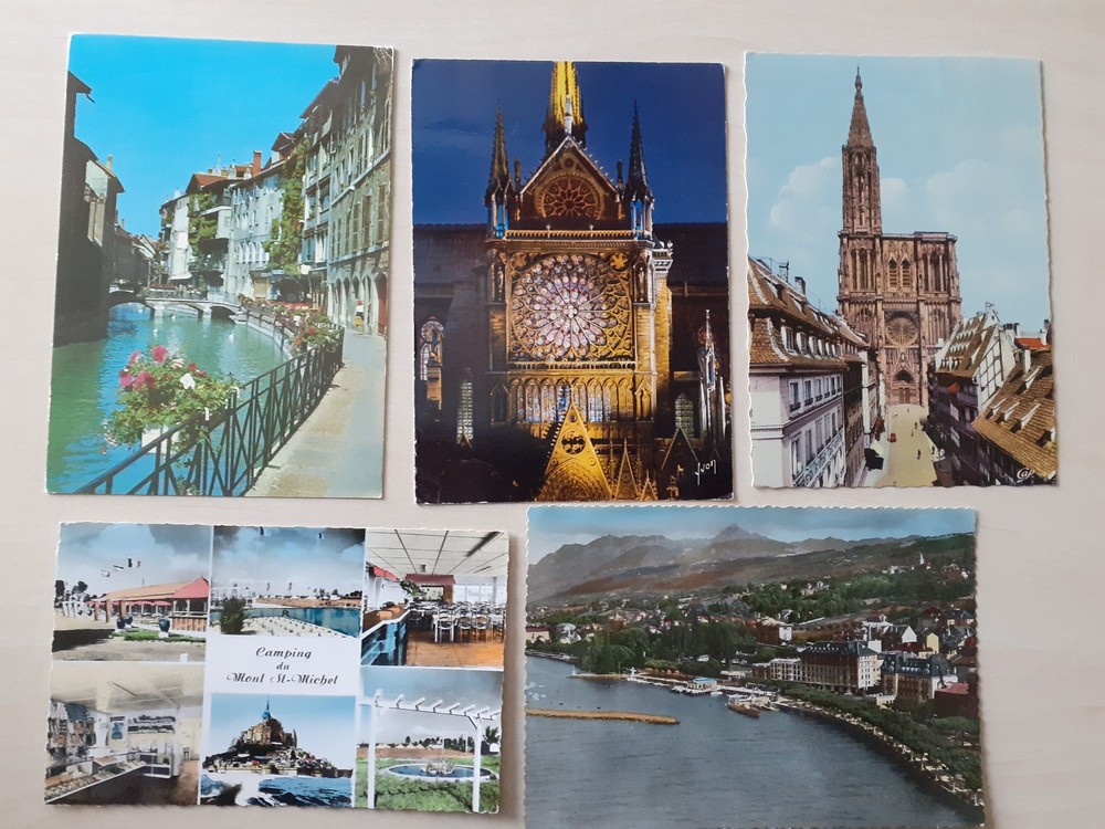 France - 11 postcards used