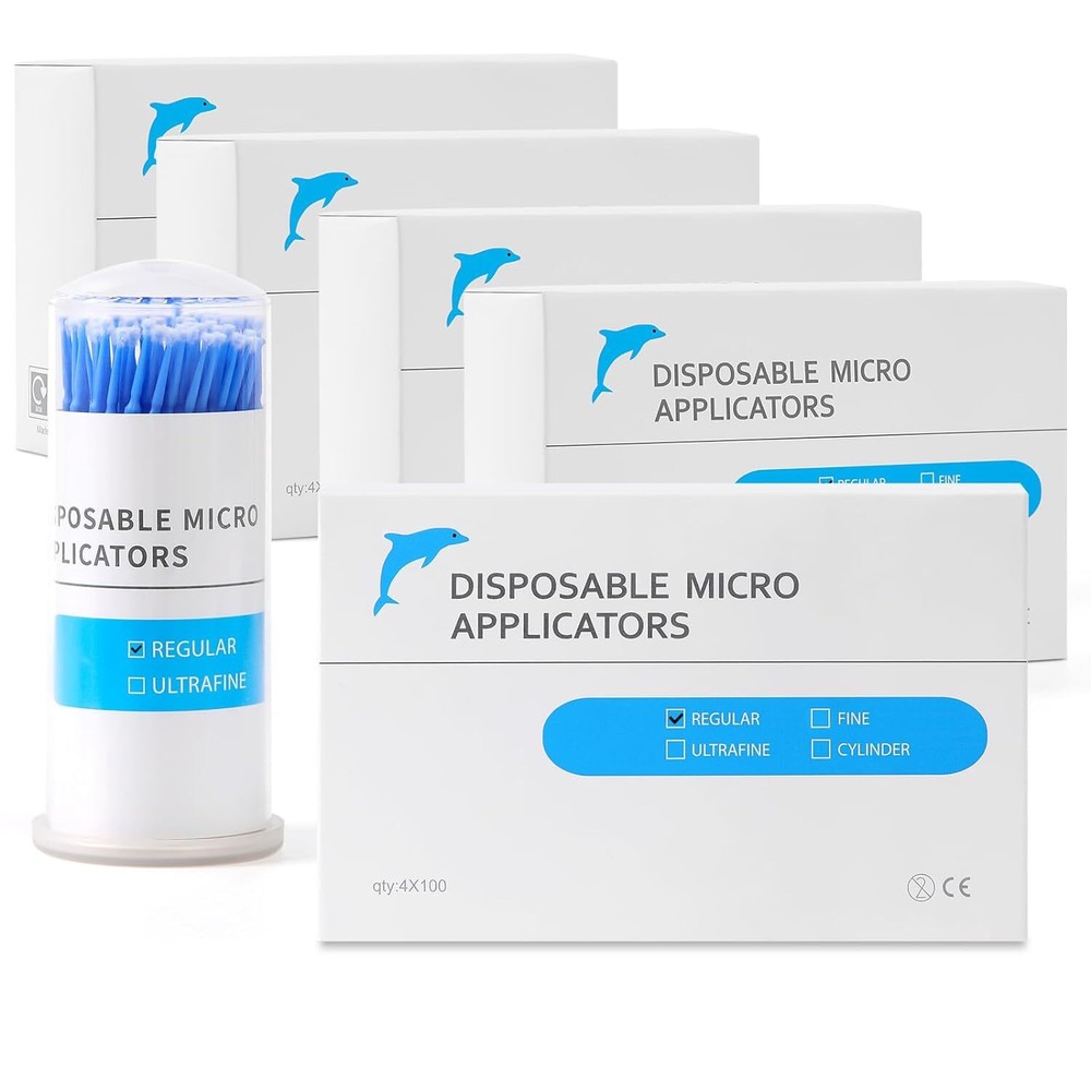JMU Dental Applicator Brush Microbrush Tips Regular/Fine/Ultrafine Micro 400/Box