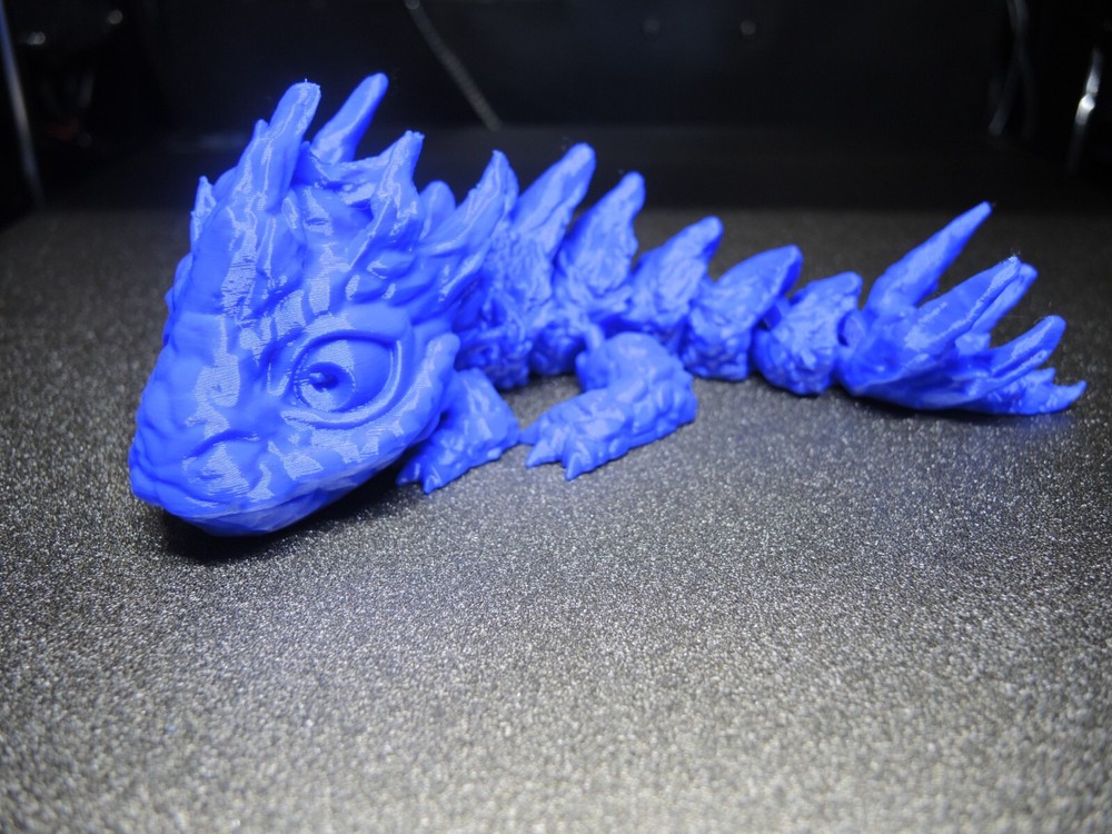 Stone Baby Dragon 3D printed blue