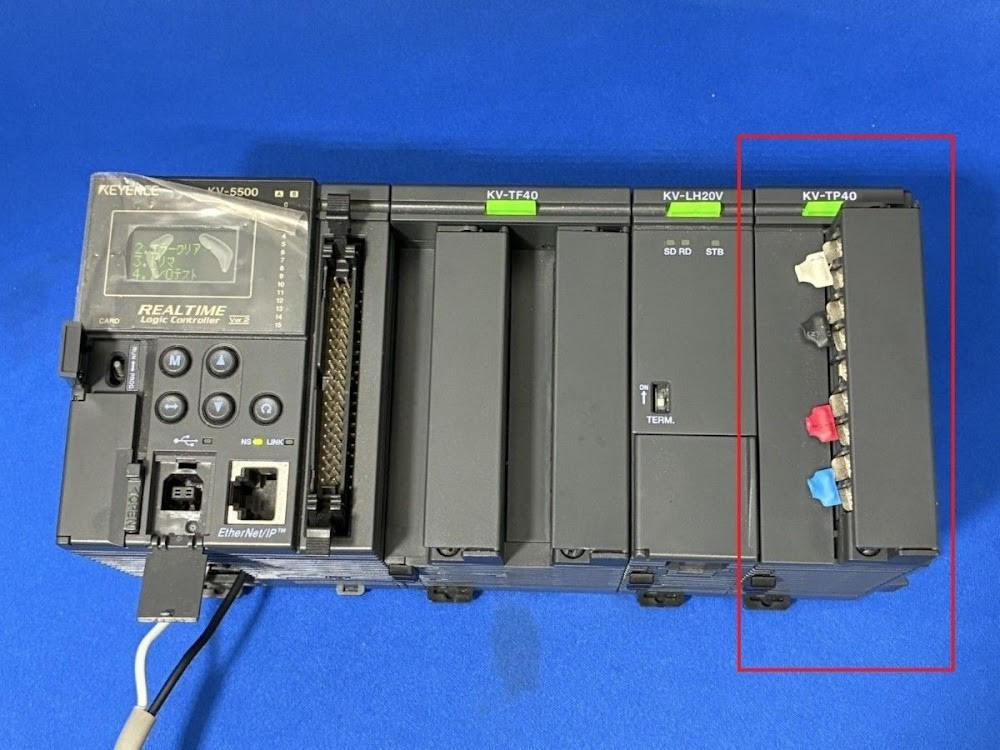 KEYENCE PLC Temperature Analog Multi-Input Unit KV-TP40 4ch USED