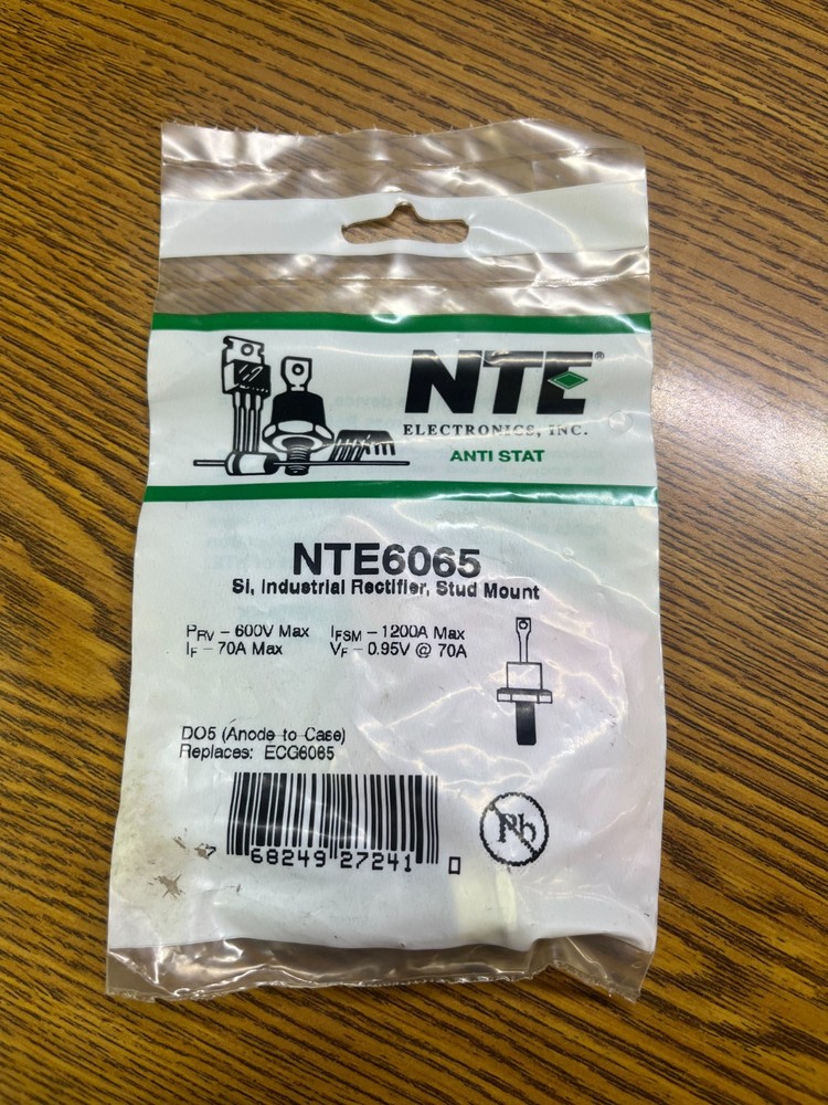 NTE6065 Rectifier Diode 600 Volt 70 Amp, Anode to Case,