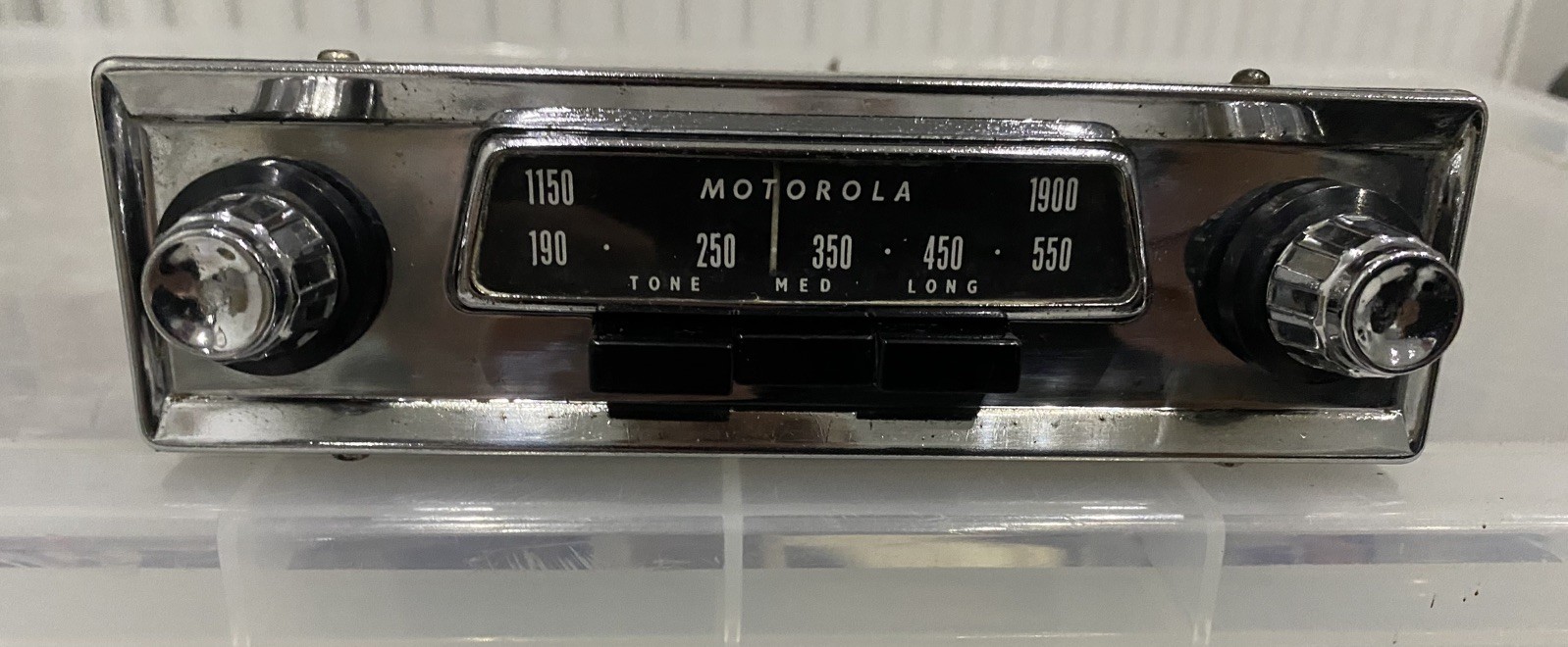 Motorola 115T chrome Car Radio Classic Vintage fully working