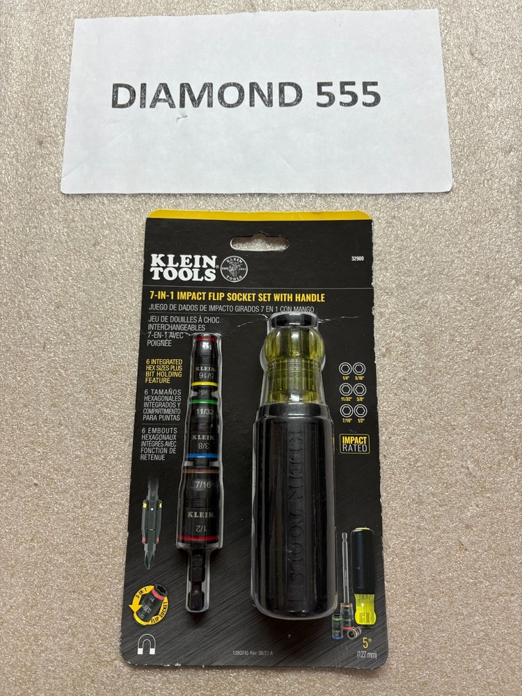 Klein Tools 32900 Impact Flip Socket Set - 7 Piece | 9005