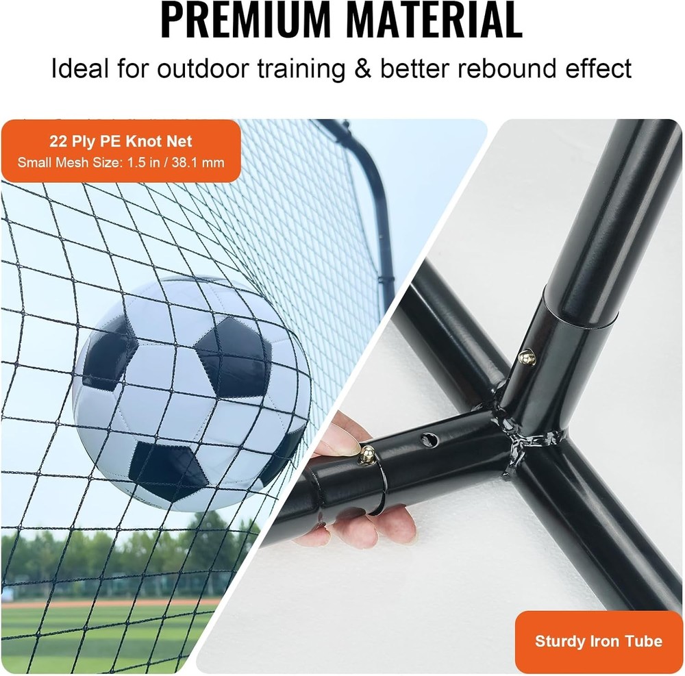 VEVOR Double Sided Soccer Rebound Trainer Net