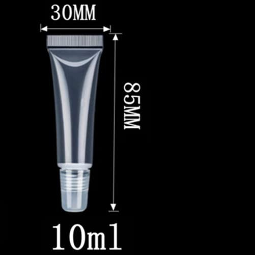 Refillable Lip Gloss Tubes and Travel Toothpaste Containers - 10ml 5 Pack