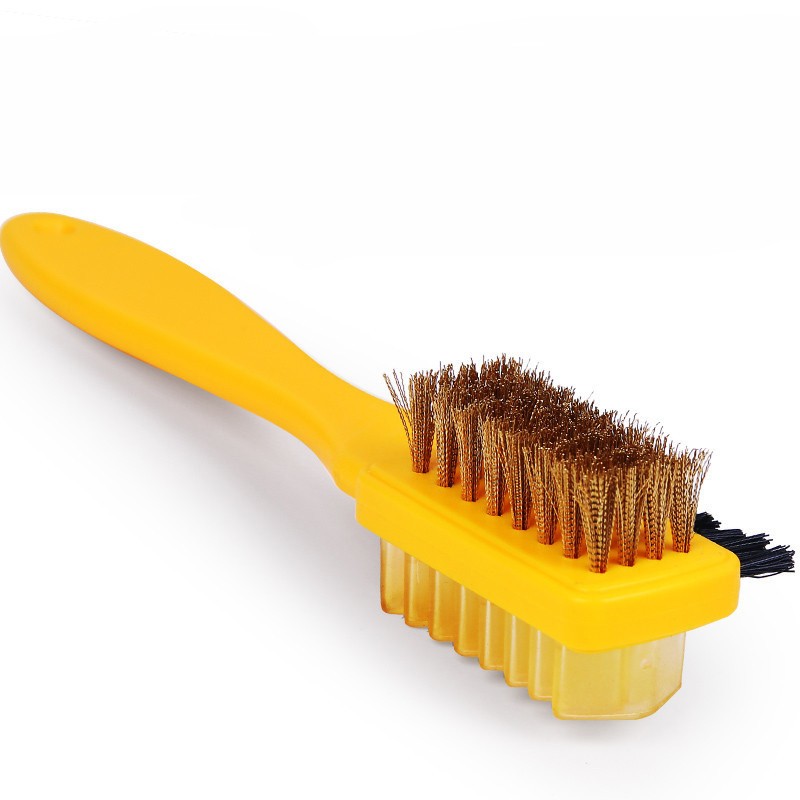 3 Sides Suede Brush Better Cleaning Effect Copper Wire Nylon Clean Dead Corners
