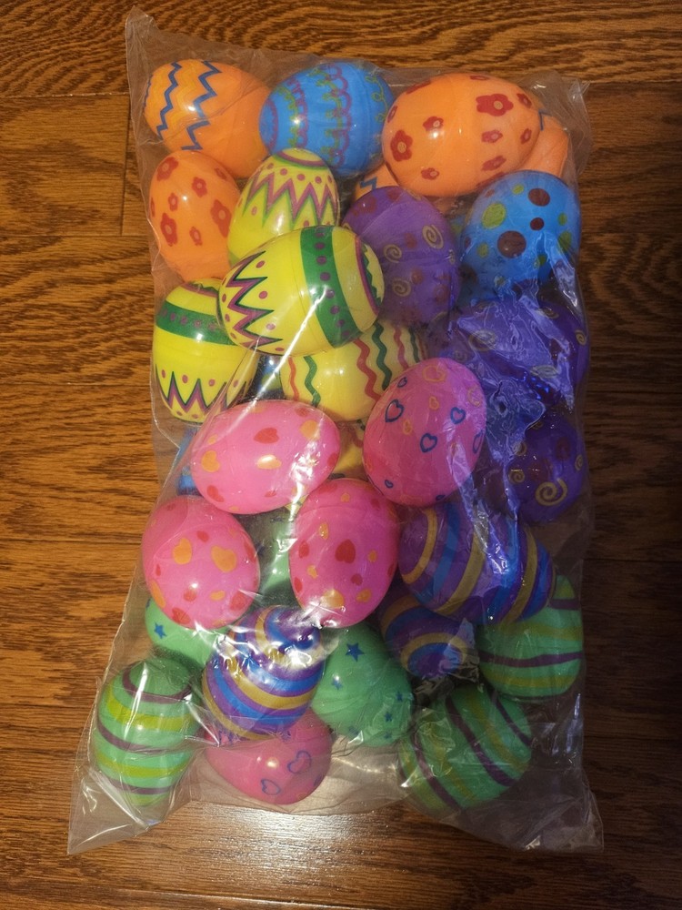 36 Count Of Easter Eggs And Egg Shaped Chalk