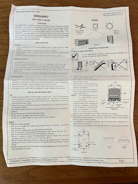 GE Interlogix: Wireless Motion Sensor - 60-511-02-95