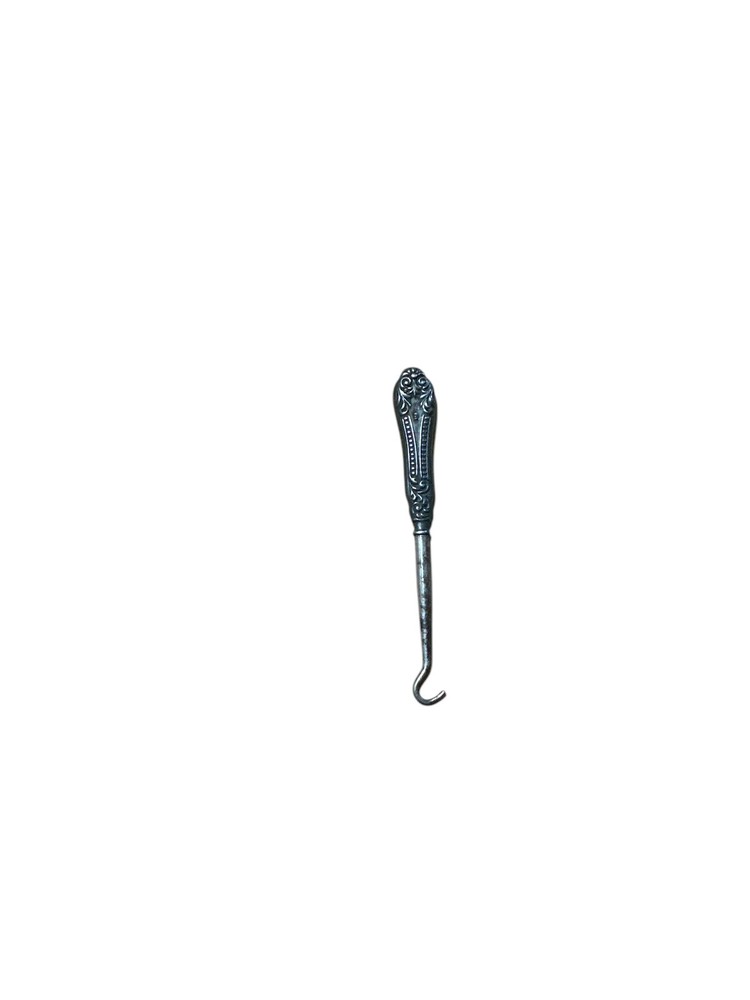 Antique Vintage Silver Tone Button Hook