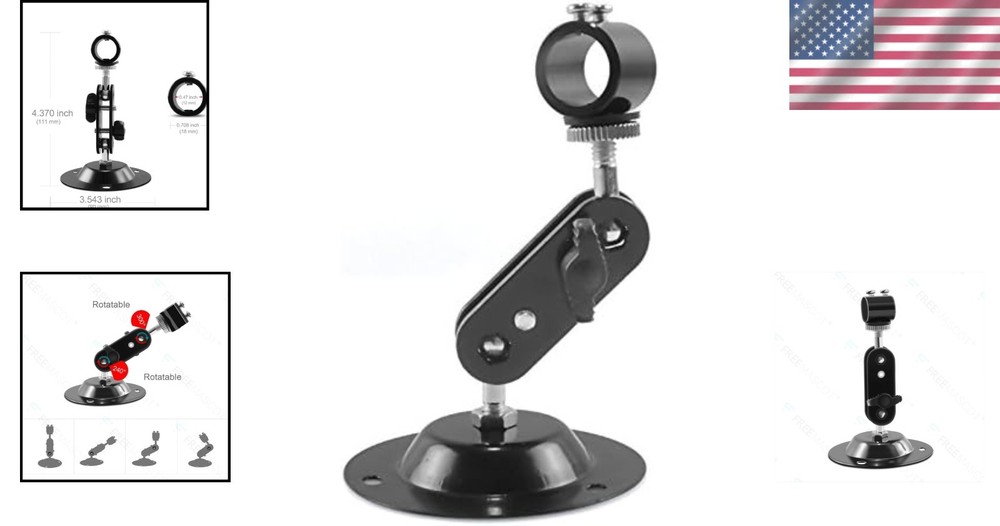 Compact & Lightweight 360-Degree Mount for Laser Devices - 12mm Diameter