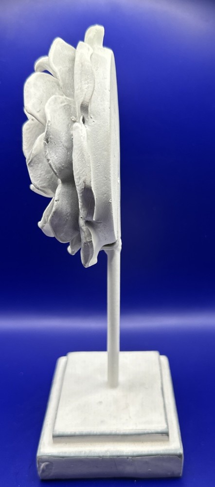 8inch White Rose Resin Finial