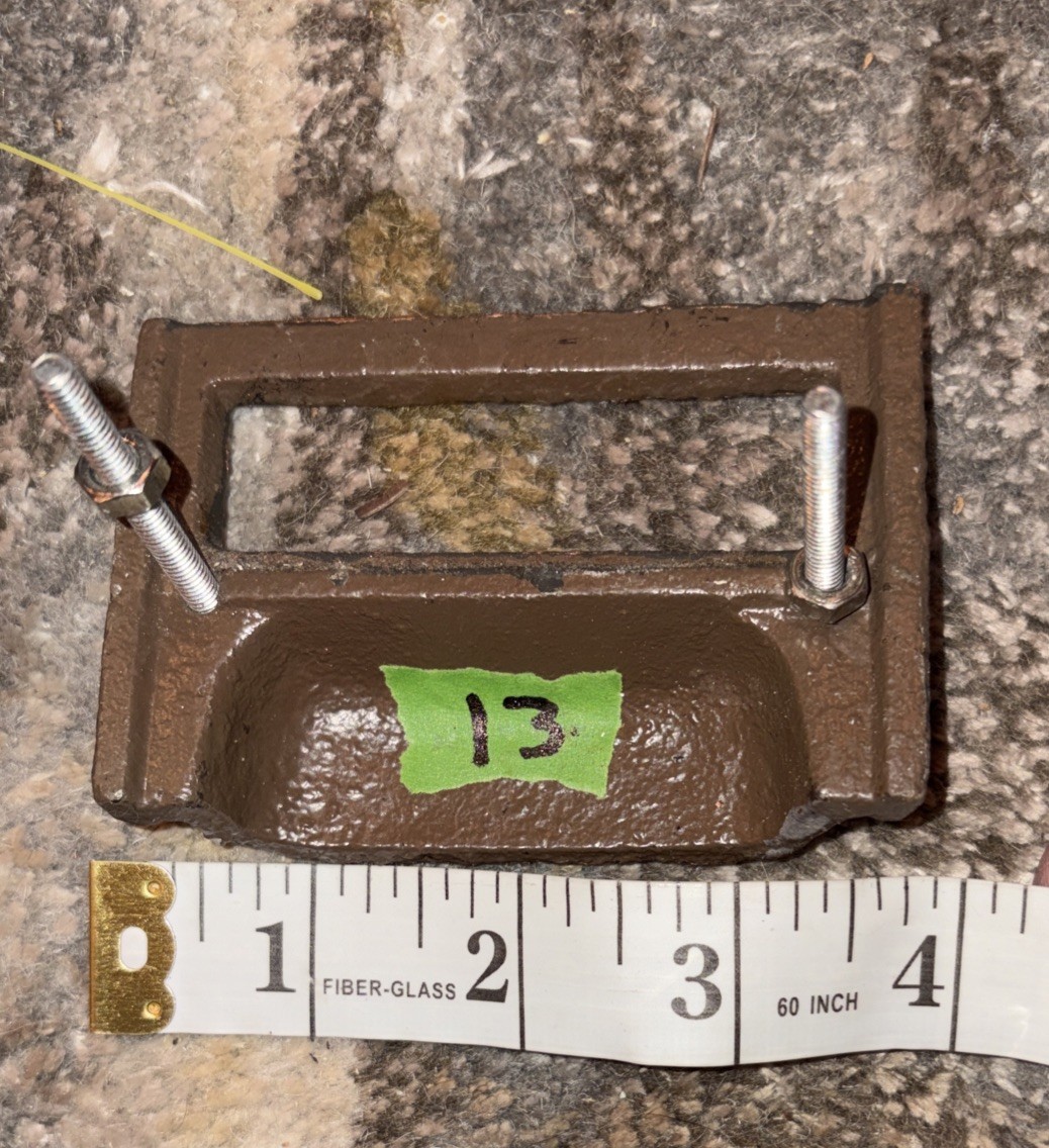 Set 4 Antique Cast Iron Bin Filing Cabinet Pulls Antique Copper Bronze