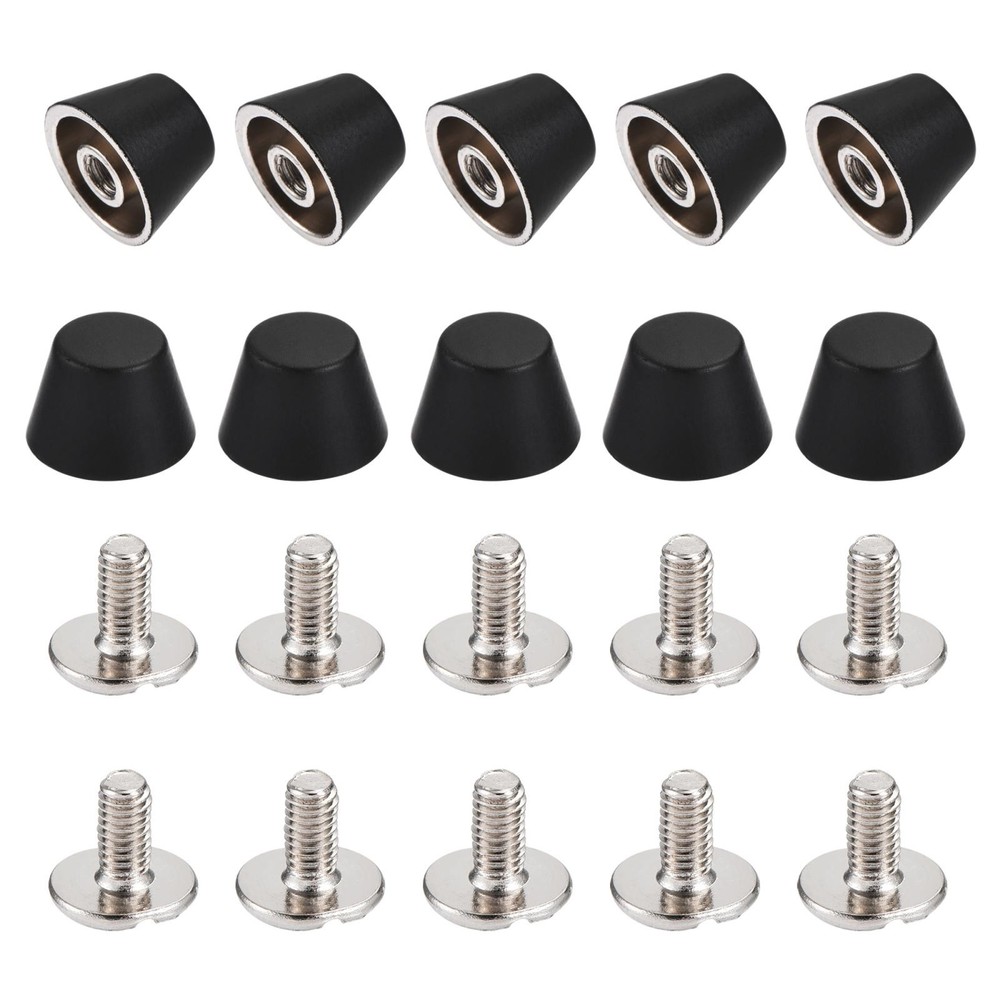 10x7mm Rivet Studs Screw Back Flat Cable Feet Stud Matte Tip 10pcs