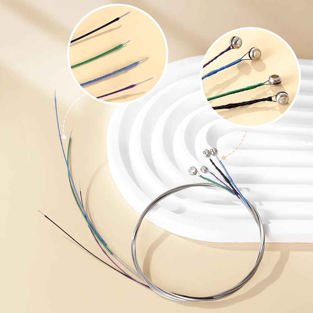 Fansjoy 2 Sets Violin Strings Full Set (G-D-A-E), Universal Violin Strings with