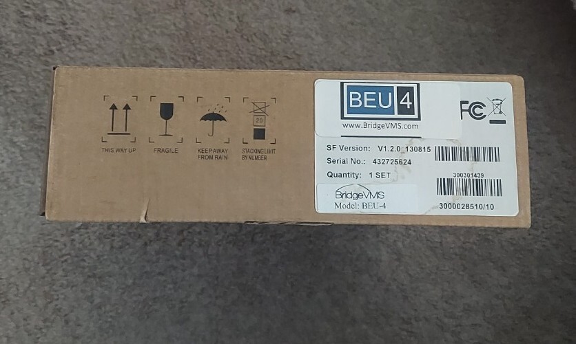 BRIDGE VMS BRIDGEVMS BEAU4 BEAU-4 BEAU 4 4 PORT VIDEO ENCODER