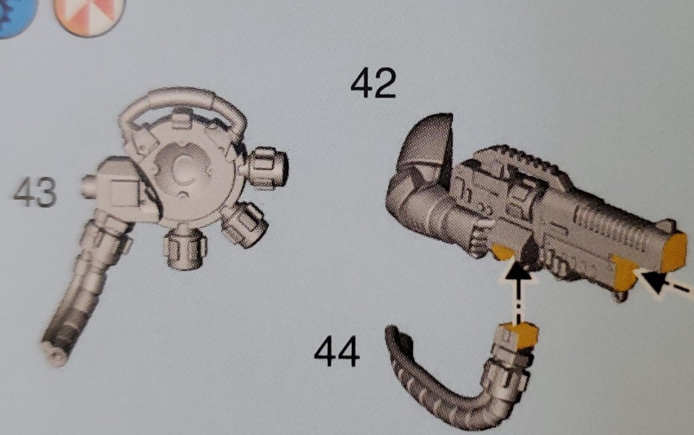 Warhammer 40k Space Marine Bits Primaris Hellblaster Plasma Incinerator Set #4