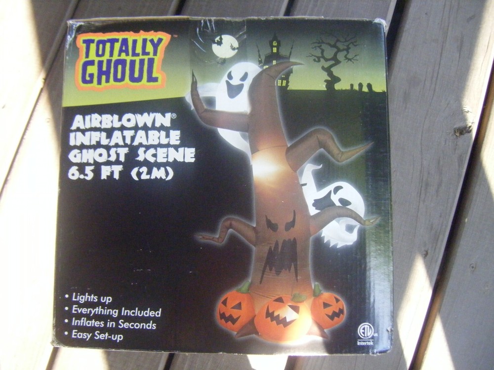 6.5 ft Airblown inflatable HALLOWEEN GHOST PUMPKINS INFLATABLE light up Lighted