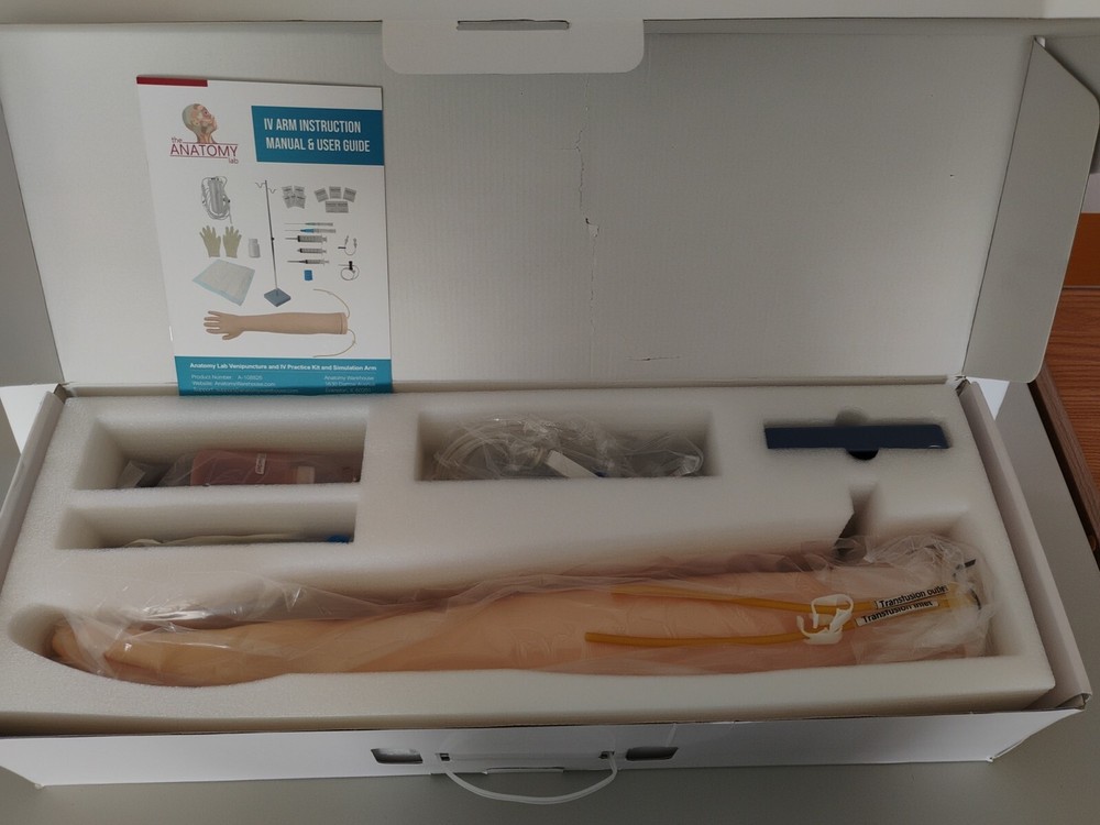 Venipuncture & IV Practice Kit with Simulation Arm The Anatomy Lab NEW