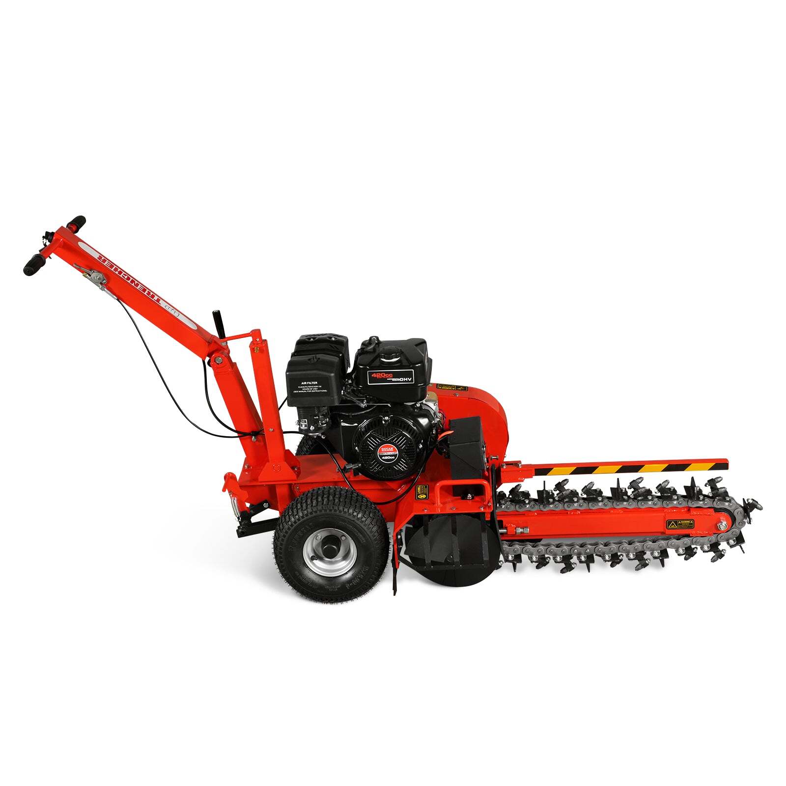 420cc 15HP E-Start Trencher 24'' Trench Depth/4'' Trench Width, TCR1500