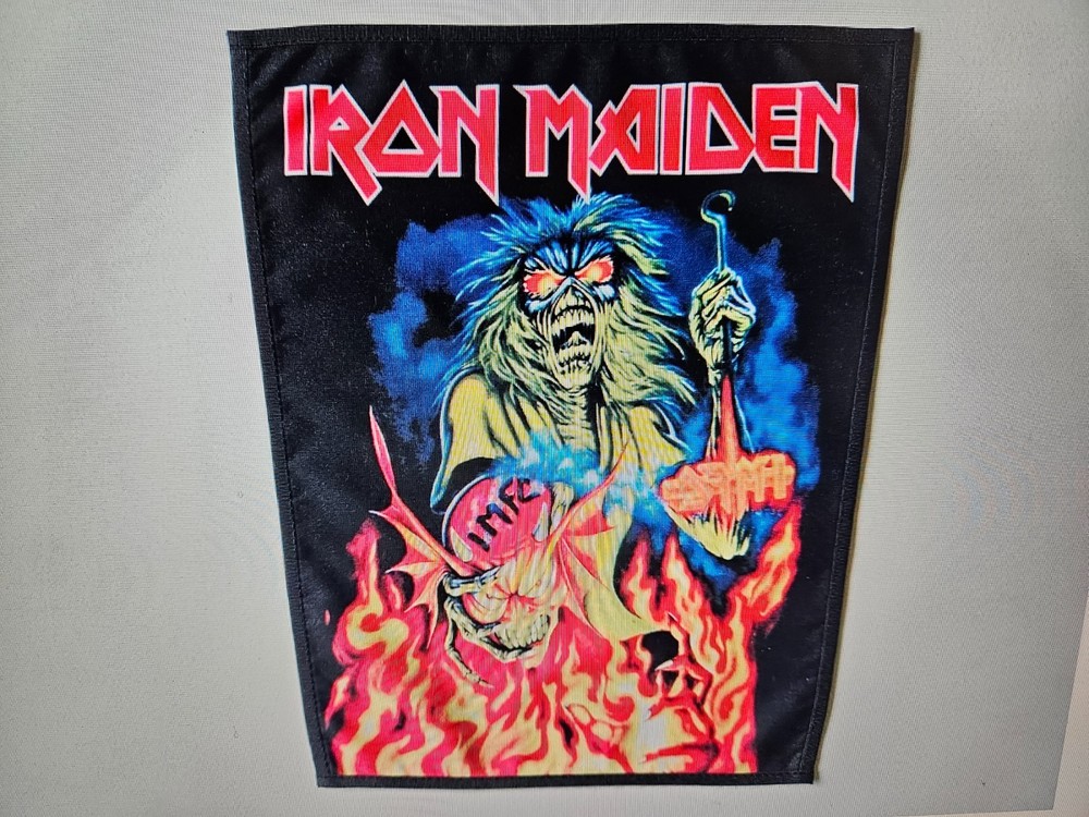 IRON MAIDEN, SEW ON SUBLIMATED LARGE BACK PATCH