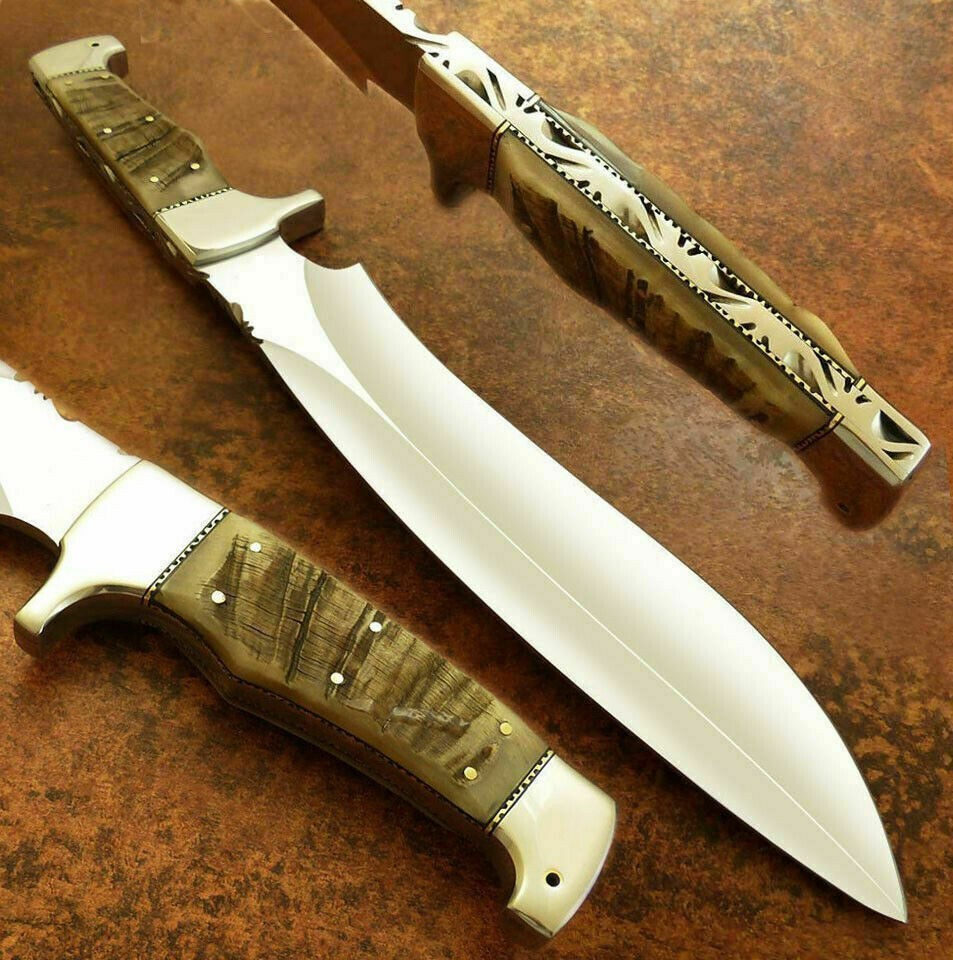 CUSTOM D2 STEEL HANDE MADE BOWIE KNIFE ......