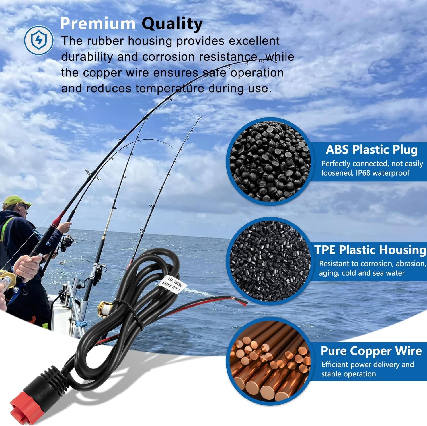 000-14041-001 HDS/Elite/Hook Power Cable for Lowrance HDS Elite FS Ti2 Hook