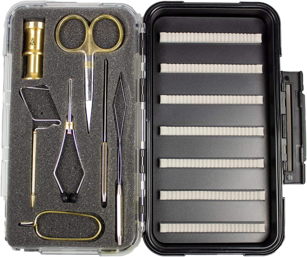 Dr Slick Fly Tying Tools Gift Set with Fly Box Combo.