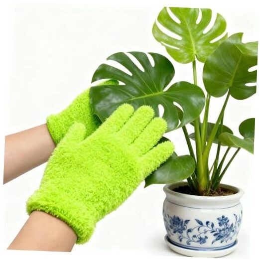 Microfiber Gloves For Plant Dusting, Micro Fiber Gloves for Plants, Leaf