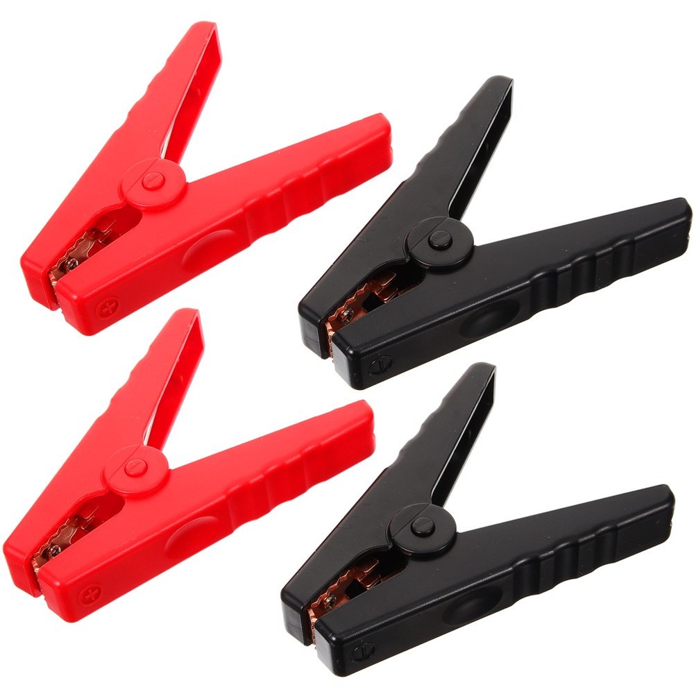 4Pcs Booster Cables for Car Battery Jump Starter with Clips