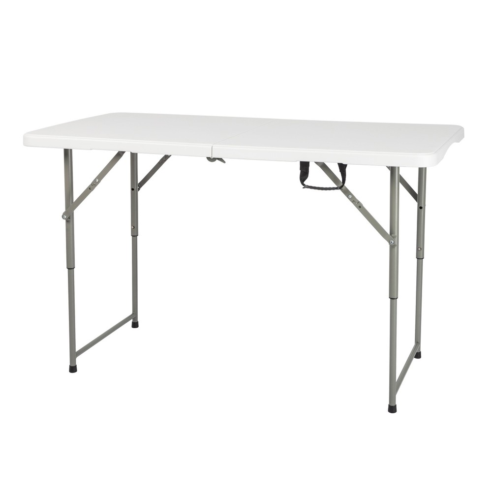 4ft Foldable Lift Patio Plastic Table White
