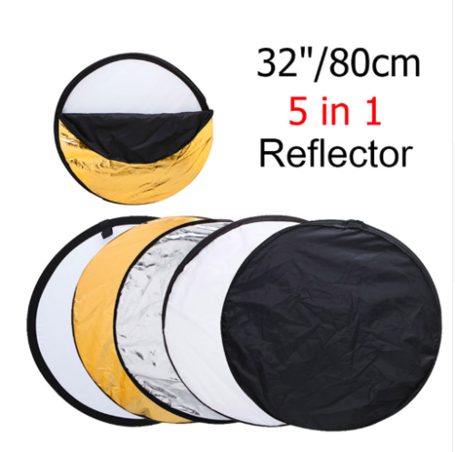 Collapsable 80cm Multi-Disk Reflector Photography Film Studio Equipment